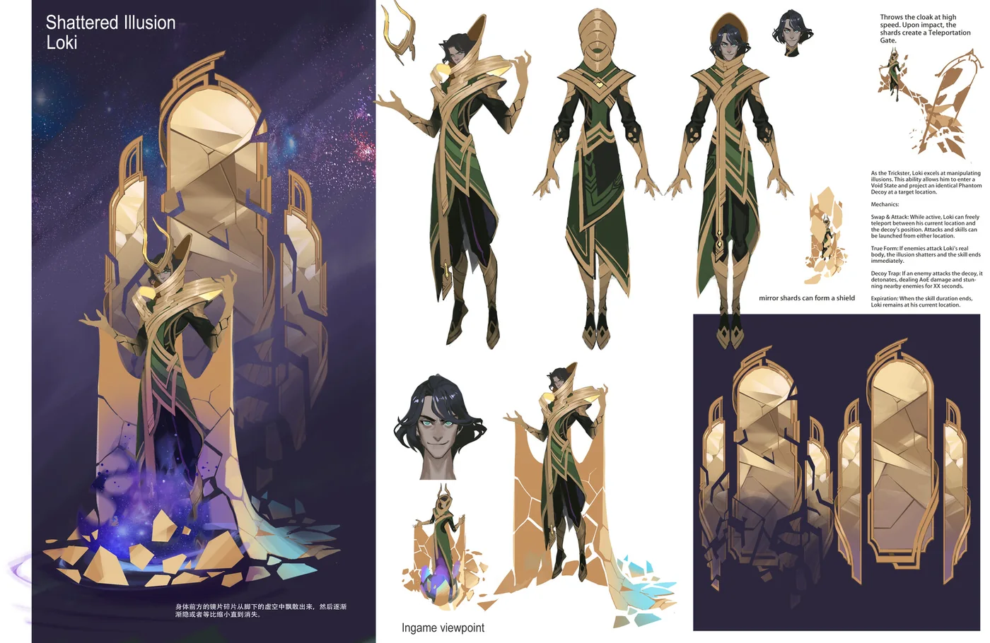 Style exploration and design iteration — Loki