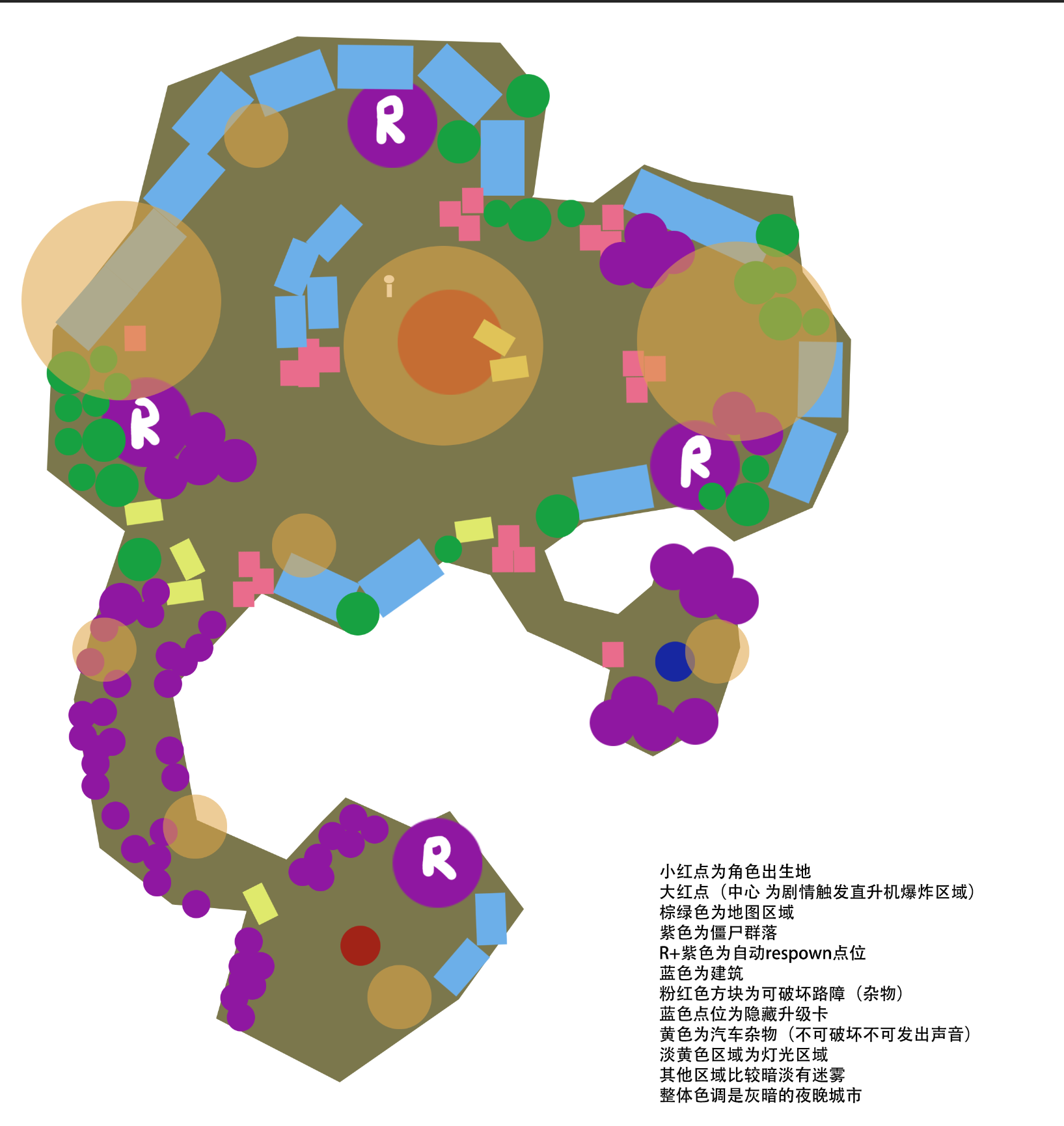 Author map sketch showing spatial systems